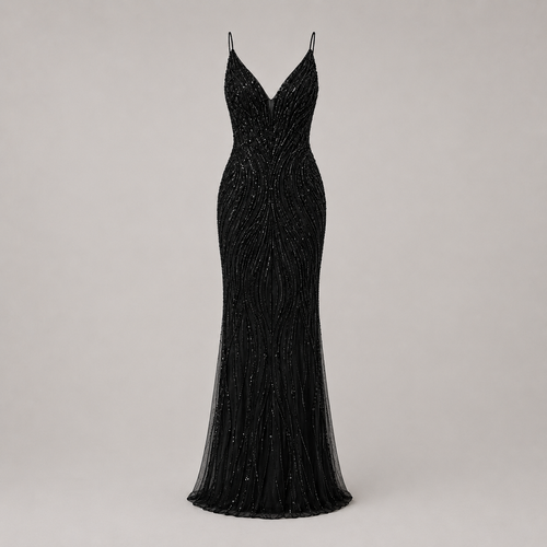 Embellished Evening Dress