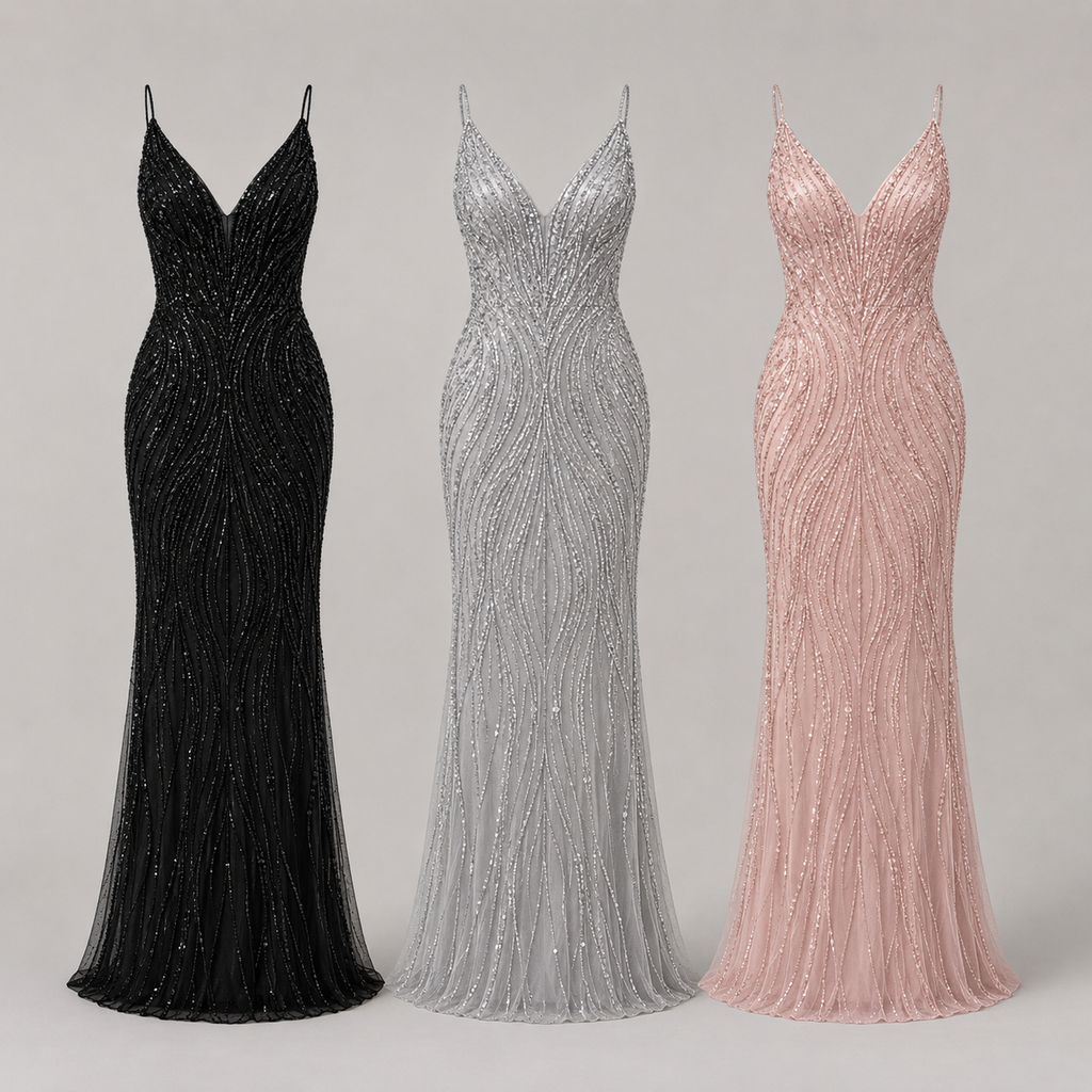 Embellished Evening Dress