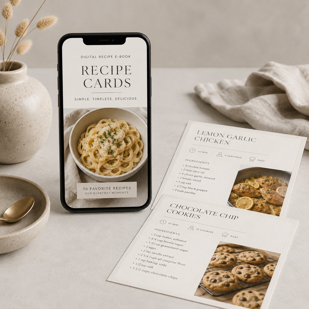 Digital Recipe Card Collection