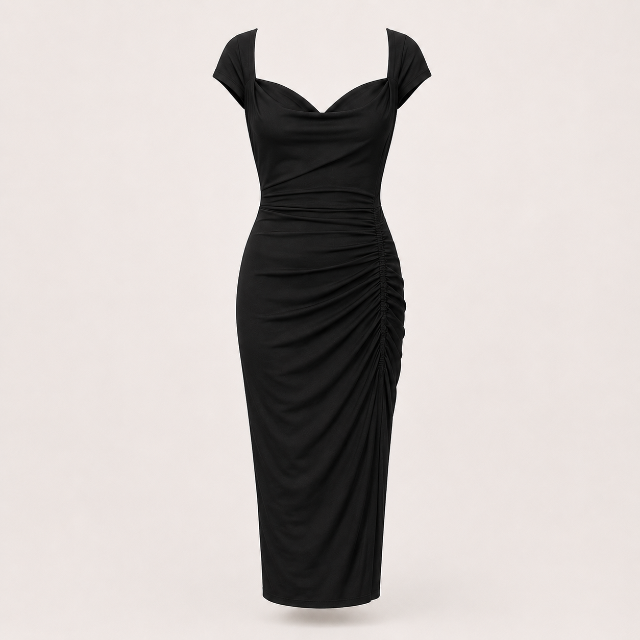 Ruched Midi Dress