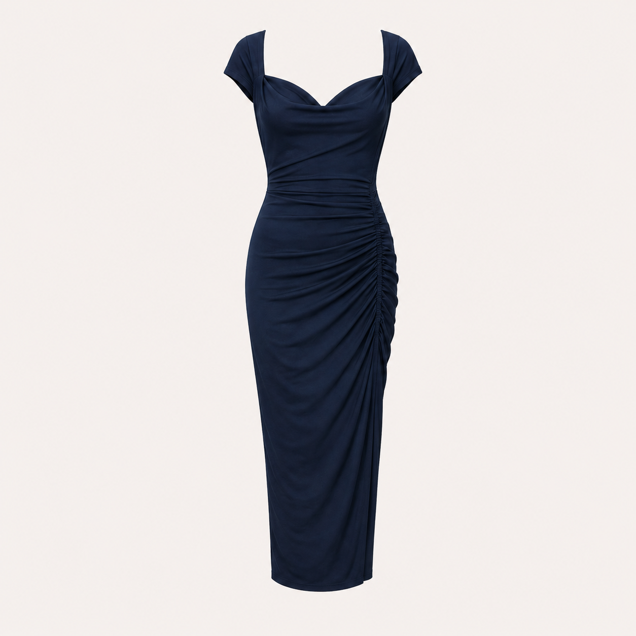 Ruched Midi Dress