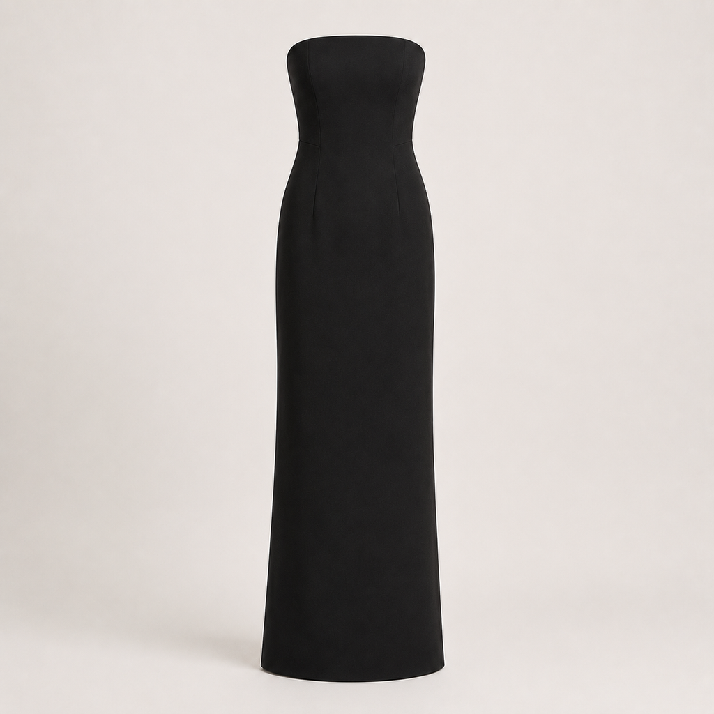 Strapless Column Dress
