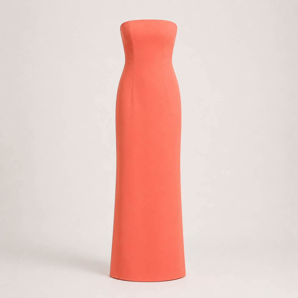 Strapless Column Dress
